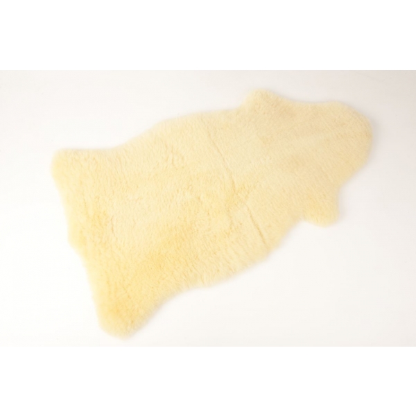 Peau d'agneau naturelle pour bébé merino 80/90 cm