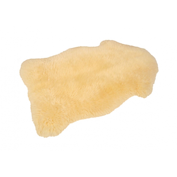 Peau d'agneau naturelle pour bébé relugan angora 80/90 cm