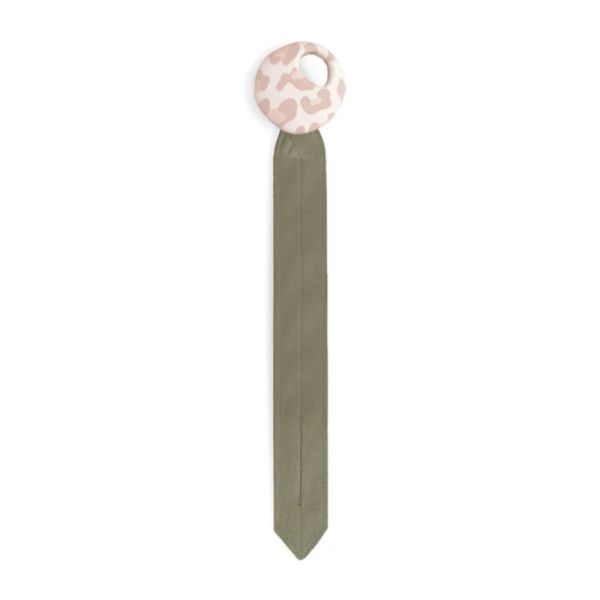 Attache-tétine Pebble Kaki/Graouu Pink