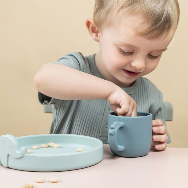 Coffret repas Peekaboo Deer friends bleu