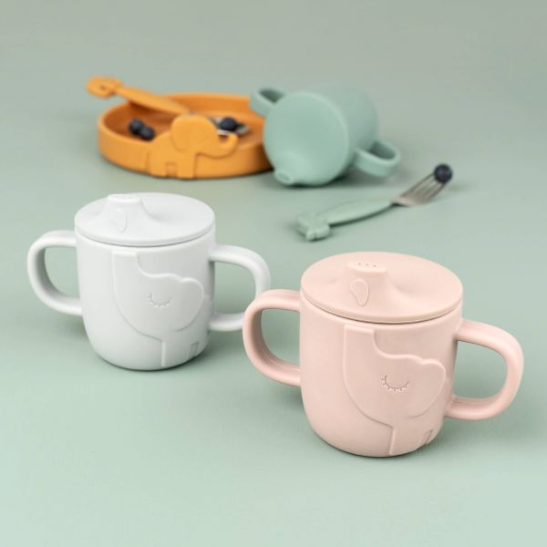 Tasse d'apprentissage Peekaboo Elphee Bleu