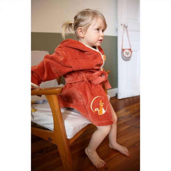Peignoir de bain enfant Panda - Roux 2/4 ans