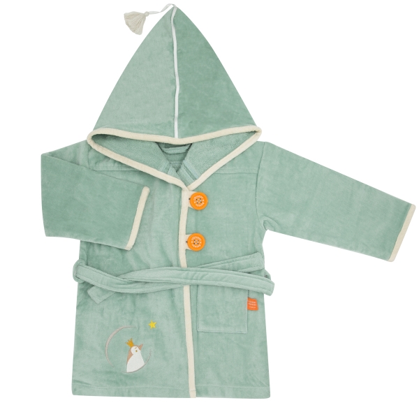 Peignoir enfant Pingouin vert personnalisable