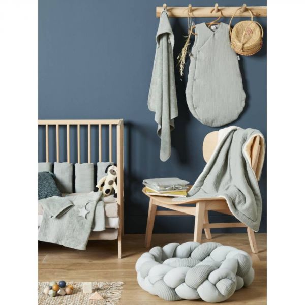 Peignoir éponge 2-4 ans Vert de gris