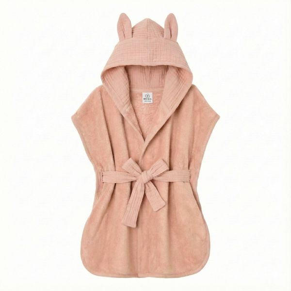 Peignoir bambou et gaze de coton Mocha 0/2ans