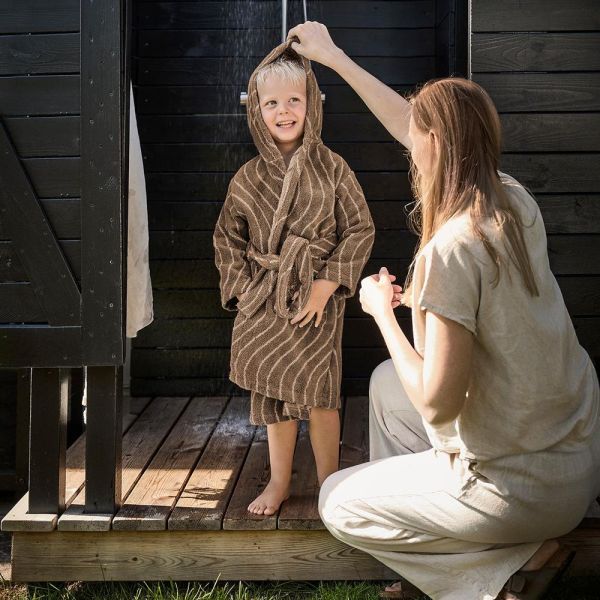 Peignoir Woodland . 5-6 ans - Mocca
