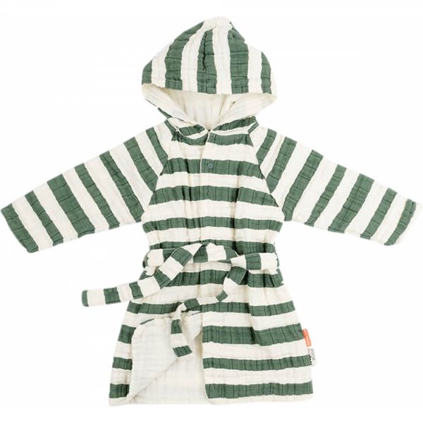 Peignoir Stripes Vert 1/2 ans