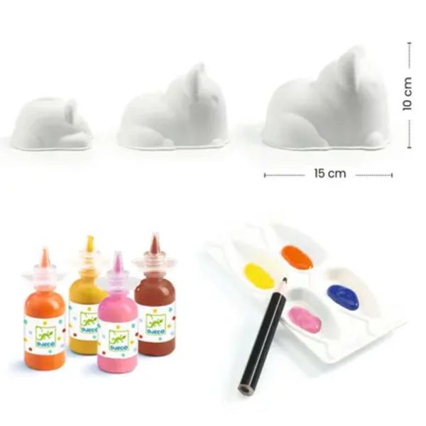 Peinture au doigt Trio de chats