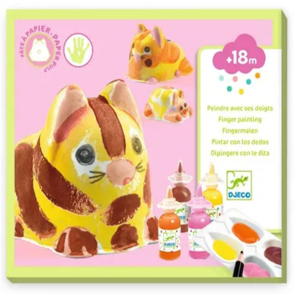 Peinture au doigt Trio de chats