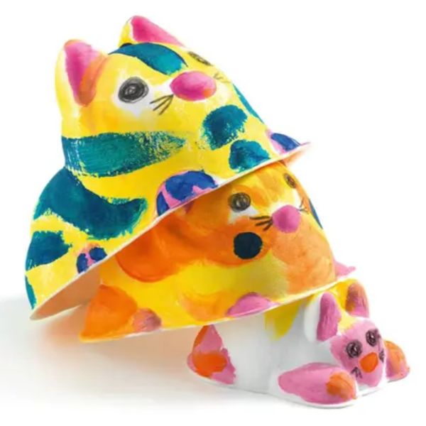 Peinture au doigt Trio de chats
