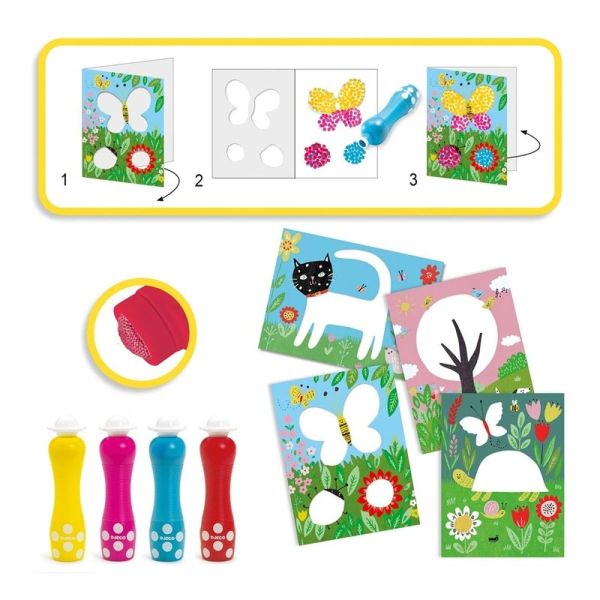 Coffret de dessin à marqueurs mousse A petits points