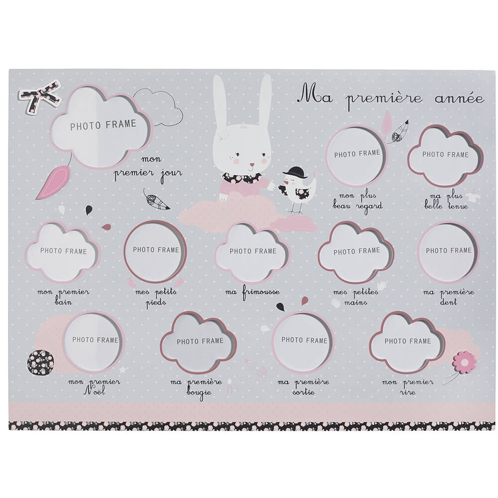 Sauthon Baby Deco Pele Mele Photo Ma Premiere Annee Miss Fleur De Lune Made In Bebe