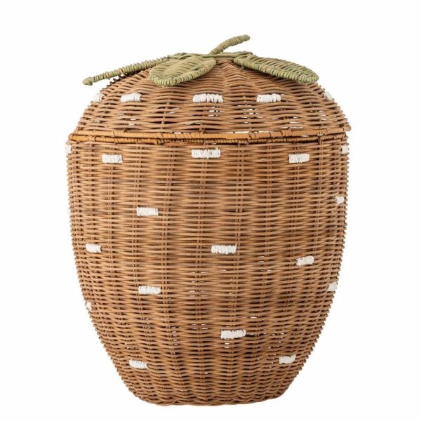 Panier avec couvercle Pelino Rotin