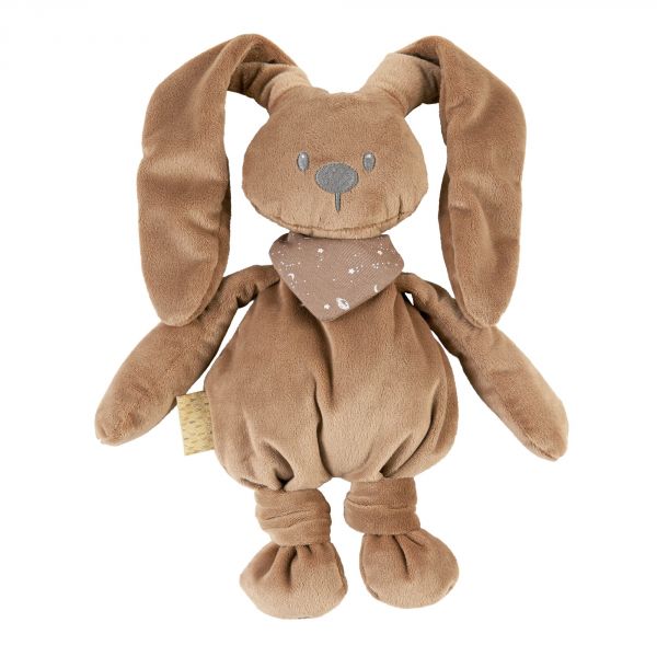 Peluche Lapidou avec bandana phosphorescent Glow moka 36 cm