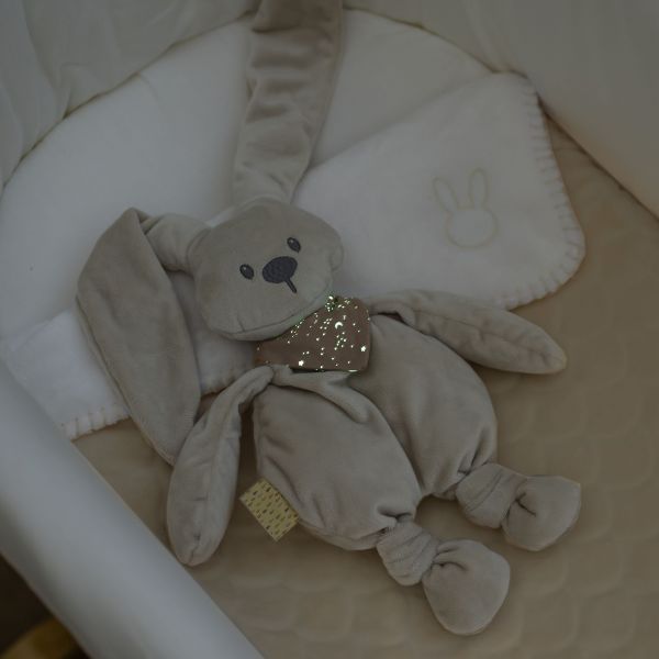 Peluche Lapidou avec bandana phosphorescent Glow sable 36 cm
