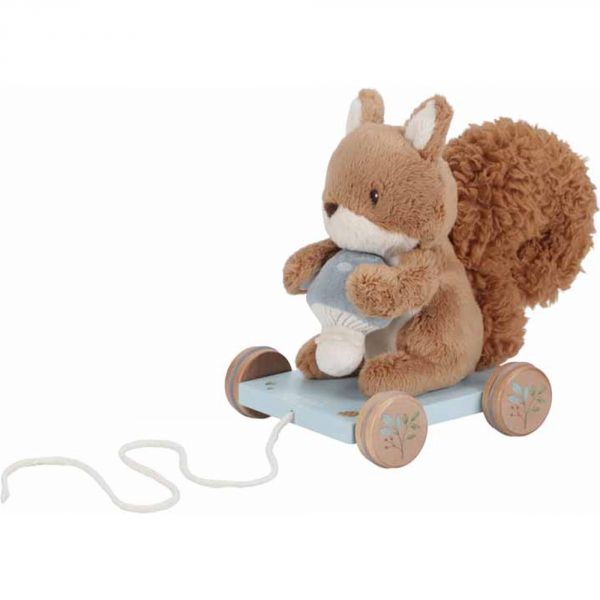 Peluche à tirer écureuil FSC - Forest Friends