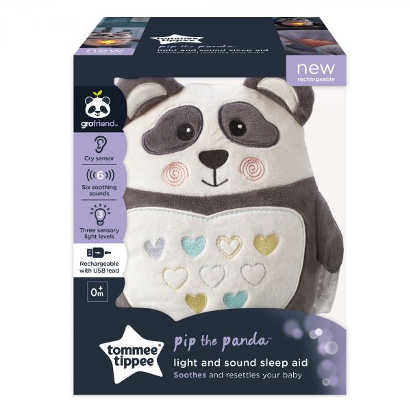 Peluche d'aide au sommeil rechargeable Grofriend - Pippo le Panda
