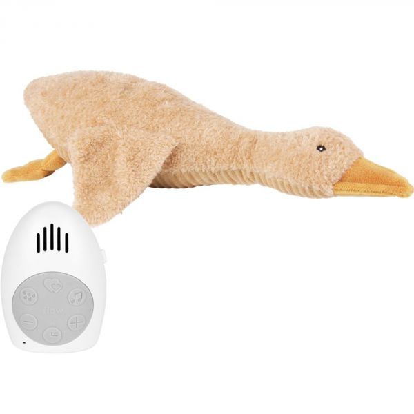 Peluche douce bruit blanc Liva l'oie Marron