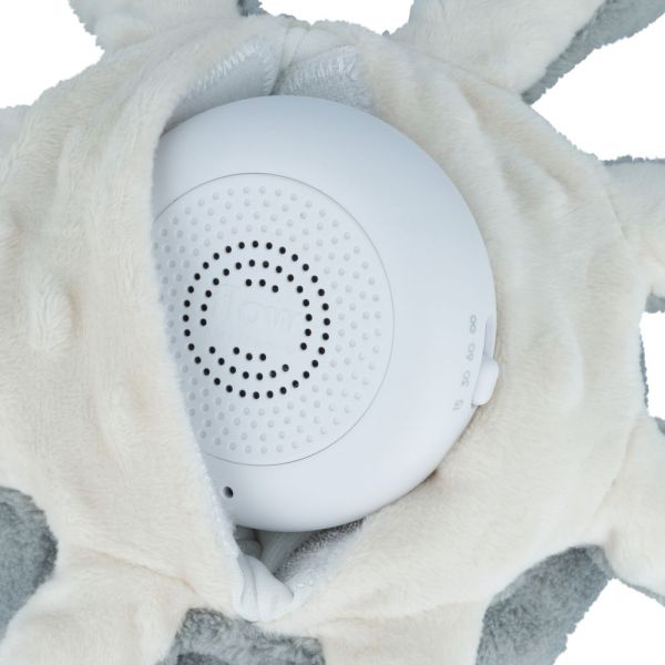 Peluche bruits blancs rechargeable Olly la pieuvre