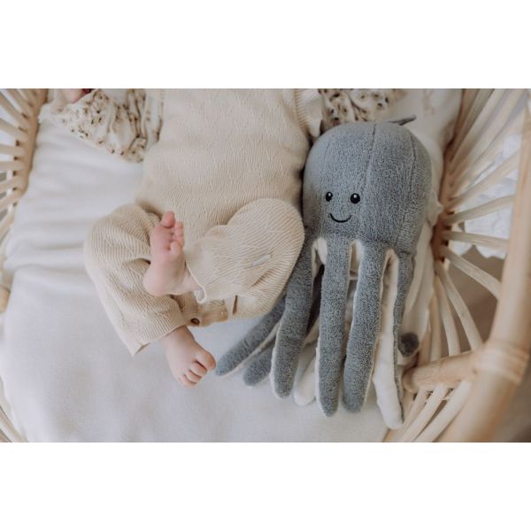 Peluche bruits blancs rechargeable Olly la pieuvre