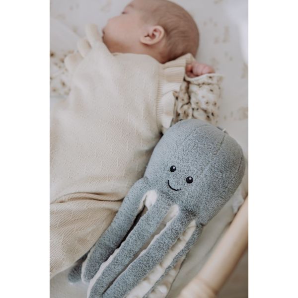 Peluche bruits blancs rechargeable Olly la pieuvre