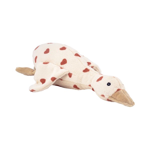 Peluche bruits blancs rechargeable Liva l'oie beige Coeurs - Edition Limitée