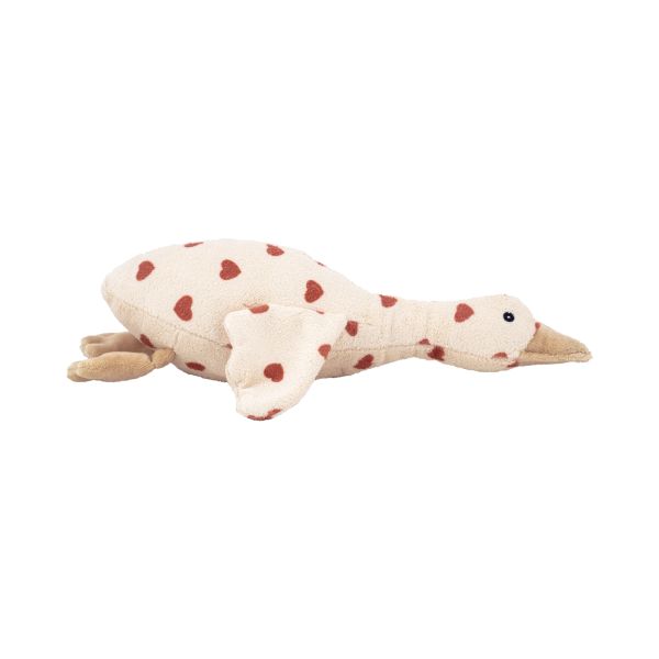Peluche bruits blancs rechargeable Liva l'oie beige Coeurs - Edition Limitée