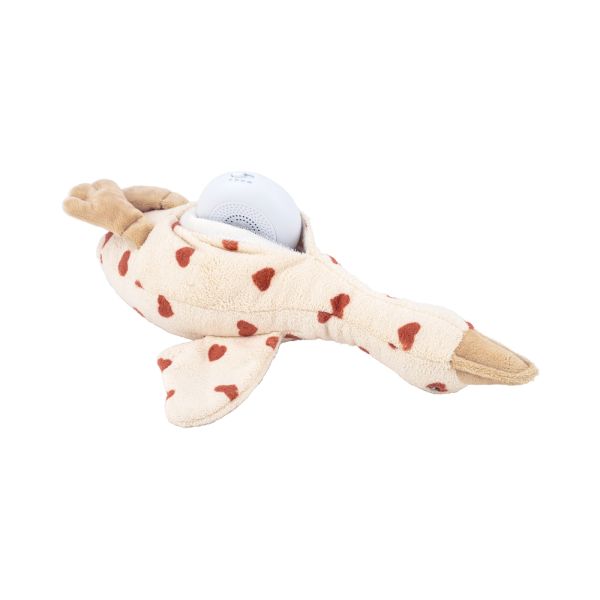 Peluche bruits blancs rechargeable Liva l'oie beige Coeurs - Edition Limitée