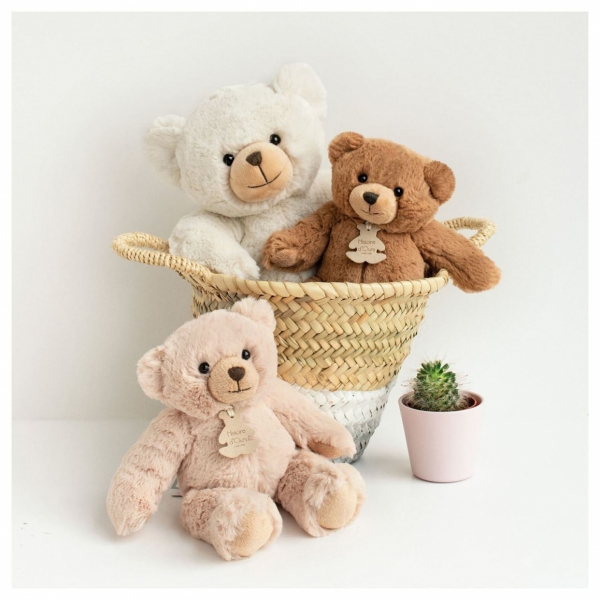 Peluche Calin'Ours beige 35 cm