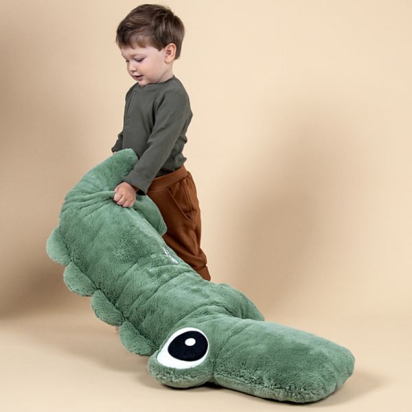 Peluche géante Croco Vert 100 cm