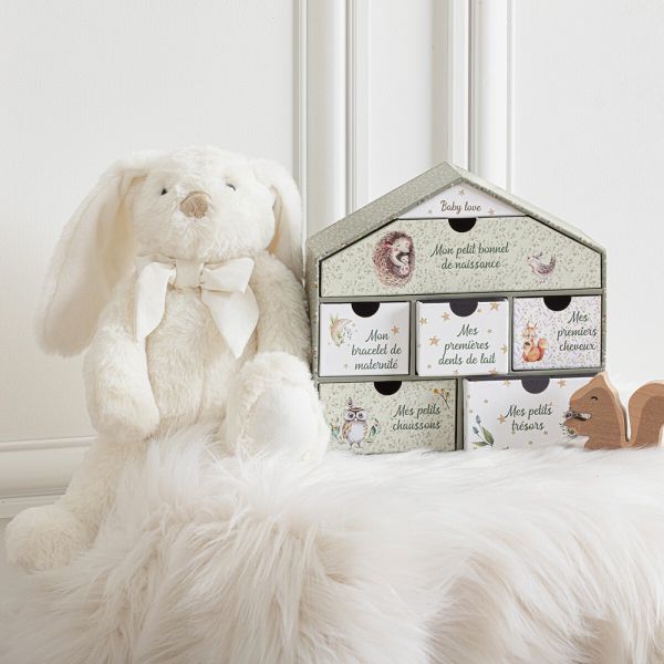 Peluche lapin H30 cm - modèle aléatoire