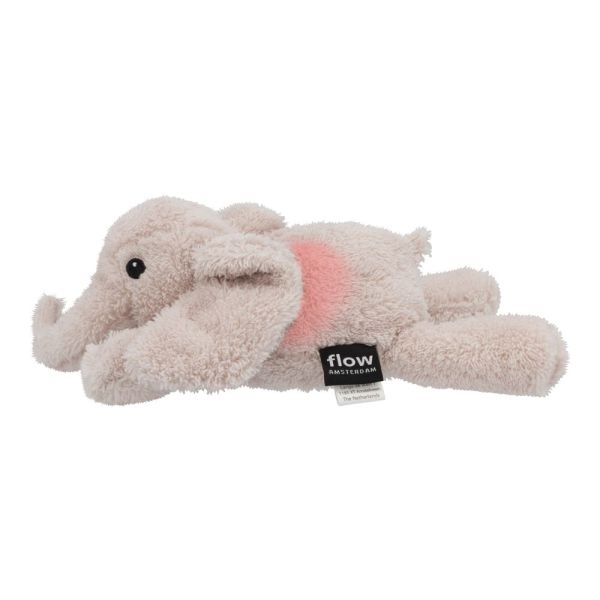 Peluche douce lumineuse George l'éléphant beige