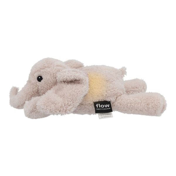 Peluche douce lumineuse George l'éléphant beige