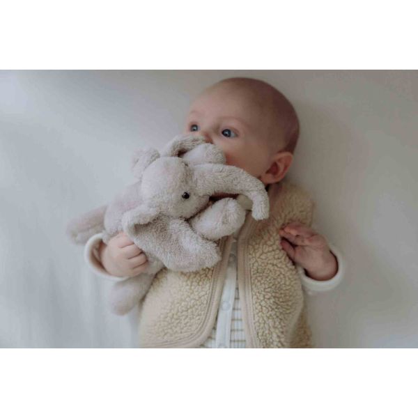 Peluche douce lumineuse George l'éléphant beige