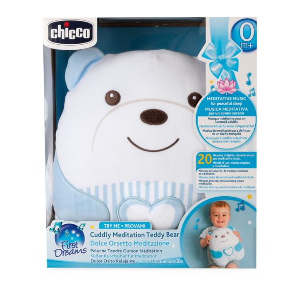 Peluche  musicale Tendre Ourson bleu