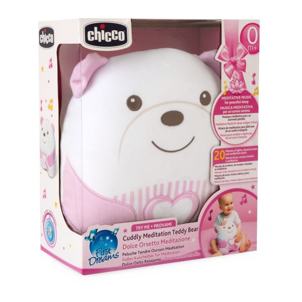 Peluche  musicale Tendre Ourson rose