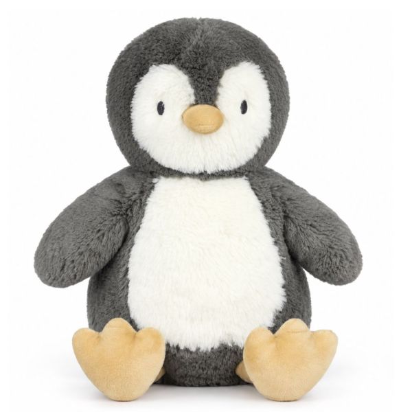 Peluche ultra douce lapin 35 cm - Gris/Blanc