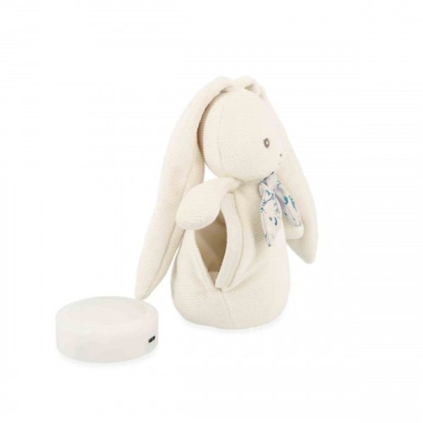 Peluche veilleuse nomade Lapin crème