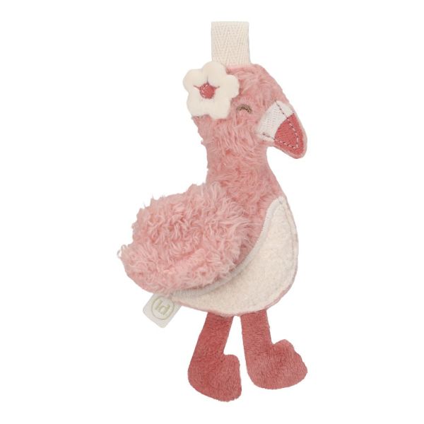 Pendentif Flamant Rose en tissu - Safari Friends