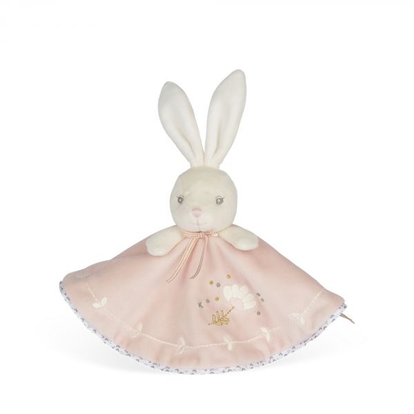 Doudou rond Lapinou rose Perle 20 cm