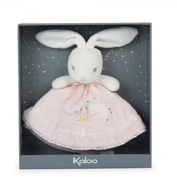 Doudou rond Lapinou rose Perle 20 cm