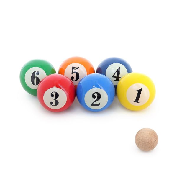 Jeu de pétanque pour enfant 6 boules - Thème billard