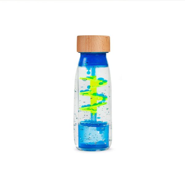 Bouteille sensorielle Move Spirale bleu