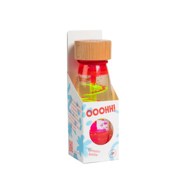 Bouteille sensorielle Move Spirale rose