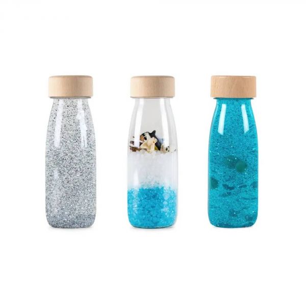 Lot de 3 bouteilles sensorielles Ice