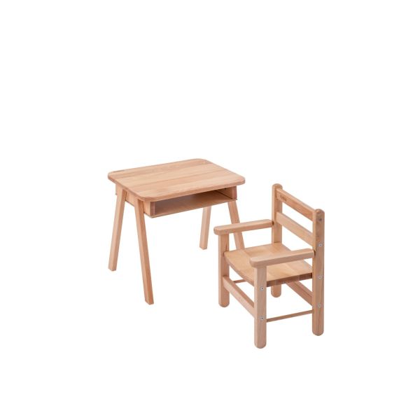 Petit bureau pour enfant Tom Vernis naturel