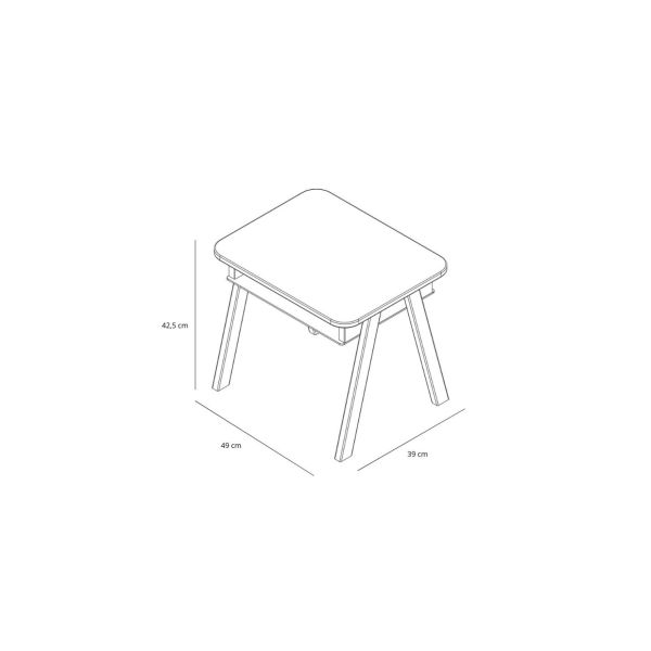 Petit bureau pour enfant Tom Vernis naturel