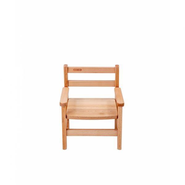 Petit fauteuil enfant avec accoudoirs Juliette Vernis naturel