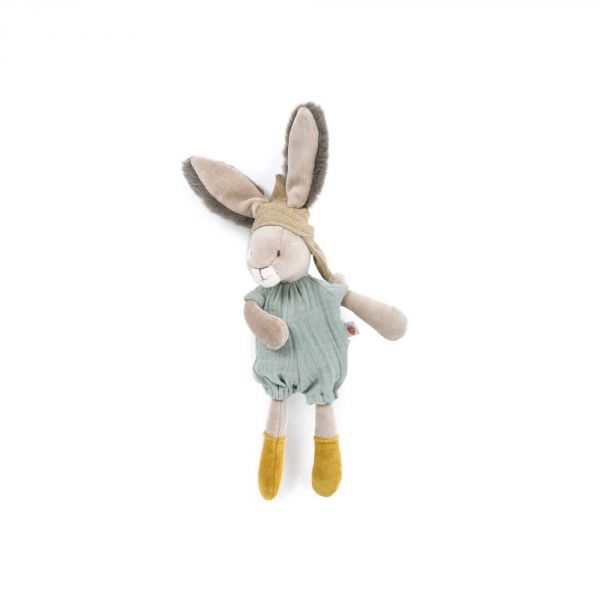 Peluche lapin 32 cm Trois petits lapins - Sauge