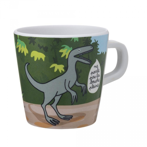 Petit mug « Ne parle pas la bouche pleine » Les dinosaures